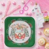 Weihnachten im Camping Pappteller (Party)