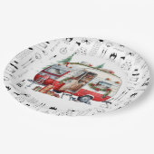 Weihnachten im Camping Pappteller (Schrägansicht)