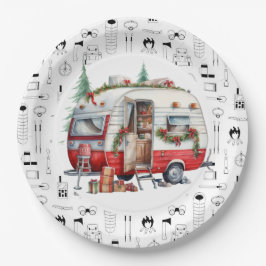 Weihnachten im Camping Pappteller