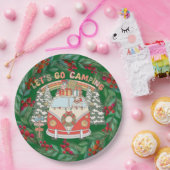 Weihnachten im Camping Pappteller (Party)