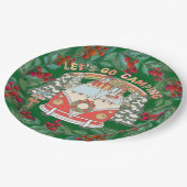 Weihnachten im Camping Pappteller (Schrägansicht)