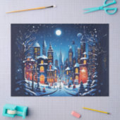 Weihnachten im City Decoupage Kunsthandwerk Seidenpapier (Basteln)