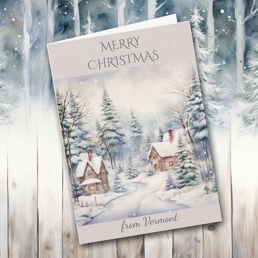 Weihnachten im Dorf Vermont