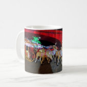Weihnachten im englischen Dorf Kaffeetasse (Vorderseite Links)