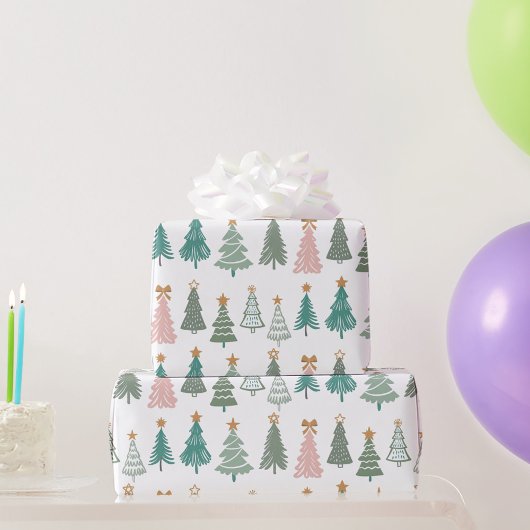 Weihnachten im farbigen Weihnachten Geschenkpapier