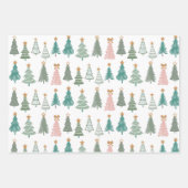 Weihnachten im farbigen Weihnachten Geschenkpapier Set (Vorderseite)