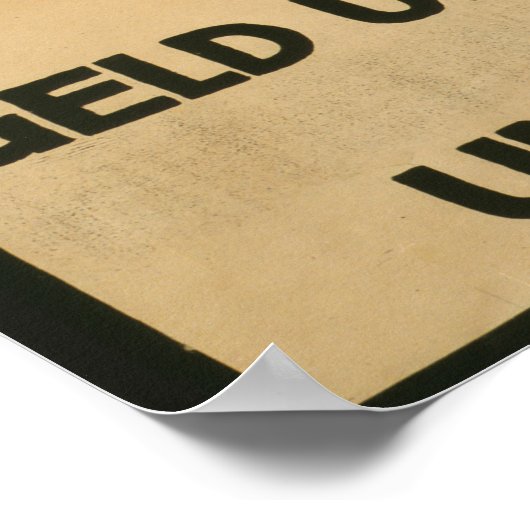 Weihnachten Im Feld Poster (Ecke)