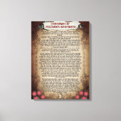 Weihnachten im Fezzwig's Warehouse Weihnachtslied  Leinwanddruck (Vorderseite)