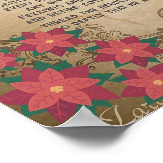 Weihnachten im Fezzwig's Warehouse Weihnachtslied Poster (Ecke)