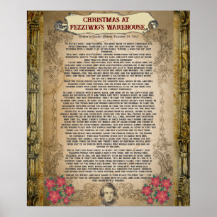 Weihnachten im Fezzwig's Warehouse Weihnachtslied Poster