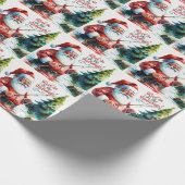 Weihnachten im Fischfang Geschenkpapier (Ecke)