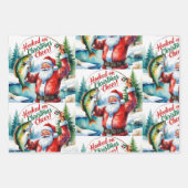 Weihnachten im Fischfang Geschenkpapier Set (Vorderseite 3)