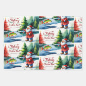 Weihnachten im Fischfang Geschenkpapier Set (Vorderseite 2)