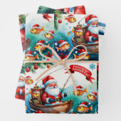 Weihnachten im Fischfang Geschenkpapier Set (Beispiel)