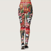 Weihnachten im Fischfang Leggings (Rückseite)