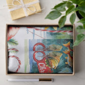 Weihnachten im Fischfang Seidenpapier (Geschenk)