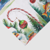 Weihnachten im Fischfang Seidenpapier (Detail)