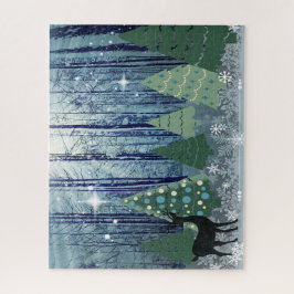 Weihnachten im Forst Design Puzzle