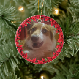 Weihnachten im Foto des Hauses Keramik Ornament