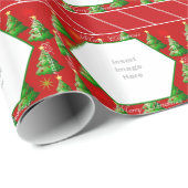 Weihnachten im Foto Geschenkpapier (Rolleneckpunkt)