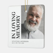 Weihnachten im Foto Keramikornament (Links)