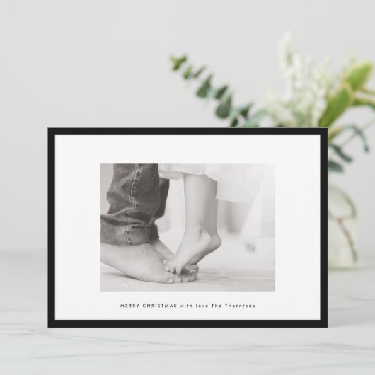 Weihnachten im Foto mit moderner Note (Stehend Vorderseite)