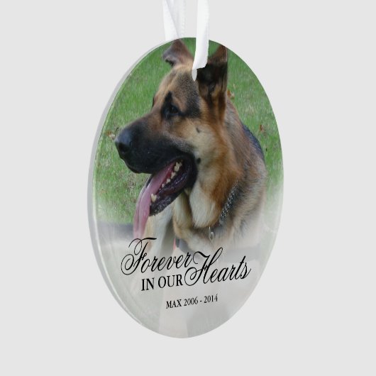 Weihnachten im Foto Ornament (Vorderseite)