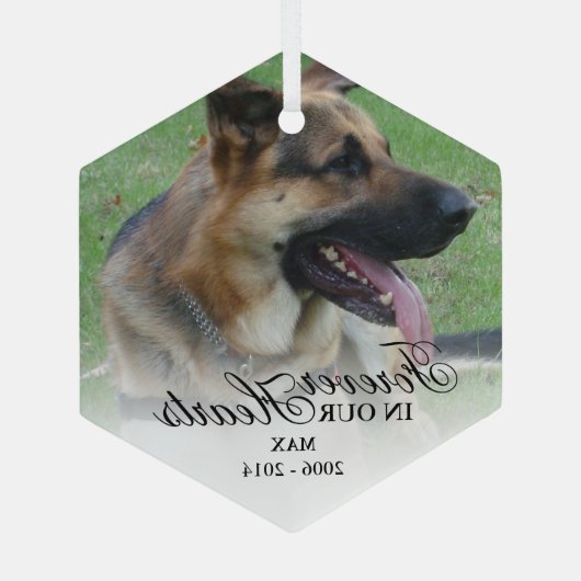 Weihnachten im Foto Ornament Aus Glas (Rückseite)