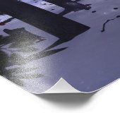 Weihnachten im Foto Pines Print (Ecke)