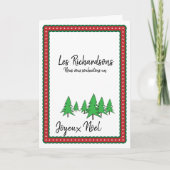Weihnachten im französischen Weihnachten Karte (Vorderseite)