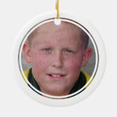 Weihnachten im Fußball 20XX | Player Foto Keramik Ornament (Hinten)