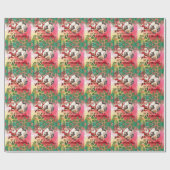 Weihnachten im Fußball mit dem Weihnachtsmann beim Geschenkpapier (Flach)