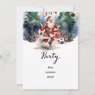 Weihnachten im Fußball mit dem Weihnachtsmann Save The Date