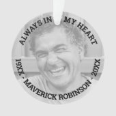 Weihnachten im Gedächtnisfest zum Erinnern an das  Ornament (Vorderseite)