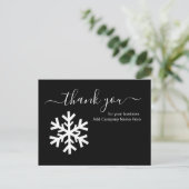 Weihnachten im Geschäft Vielen Dank Nachrichten Postkarte (Stehend Vorderseite)