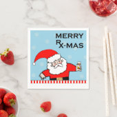 Weihnachten im Gesundheitswesen Serviette (Beispiel)