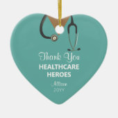 Weihnachten im Gesundheitswesen Vielen Dank für Ih Keramik Ornament (Vorne)