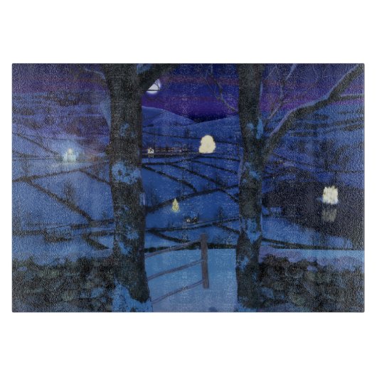 Weihnachten im Glen Cutting Board Schneidebrett (Vorderseite)