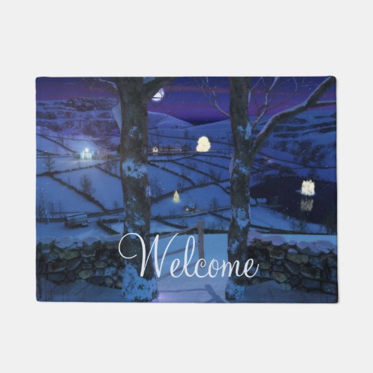 Weihnachten im Glen Doormat Fußmatte (Vorderseite)