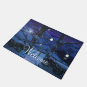 Weihnachten im Glen Doormat Fußmatte (Schrägansicht)