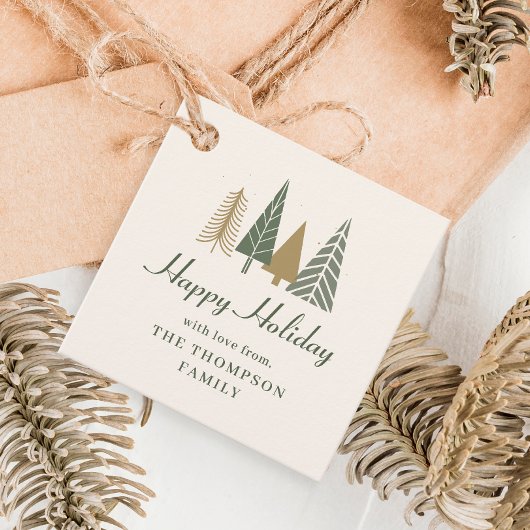 Weihnachten im Grünen Geschenkanhänger