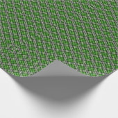 Weihnachten im Grünen und im Weißen Karierten Land Geschenkpapier (Ecke)