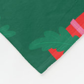 Weihnachten im grünen Urlaub Fleecedecke (Ecke)