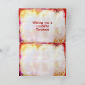 Weihnachten im Grunge Stil der Jahreszeit Karte (Innenseite)