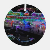 Weihnachten im Havasu-See Ornament Aus Glas (Rückseite)