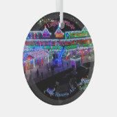 Weihnachten im Havasu-See Ornament Aus Glas (Vorderseite Rechts)