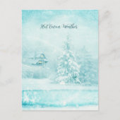 Weihnachten im heißen Kakaowetter schneien (Vorderseite)