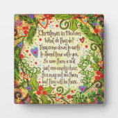 Weihnachten im Himmel Inspiration Hübsch Fotoplatte (Vorderseite)