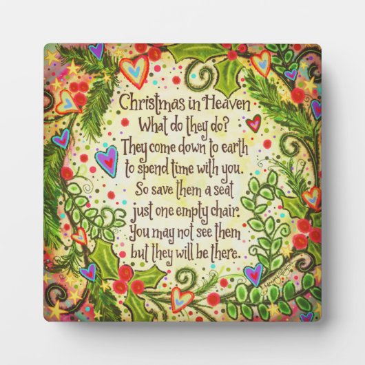 Weihnachten im Himmel Inspiration Hübsch Fotoplatte (Vorderseite)