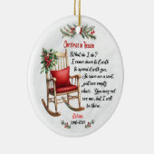 Weihnachten im Himmel Keramik Ornament (Rechts)